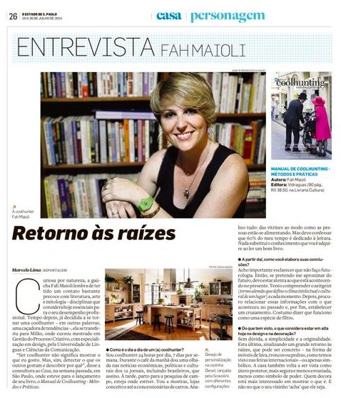 Press feature about conscious living in Estadão